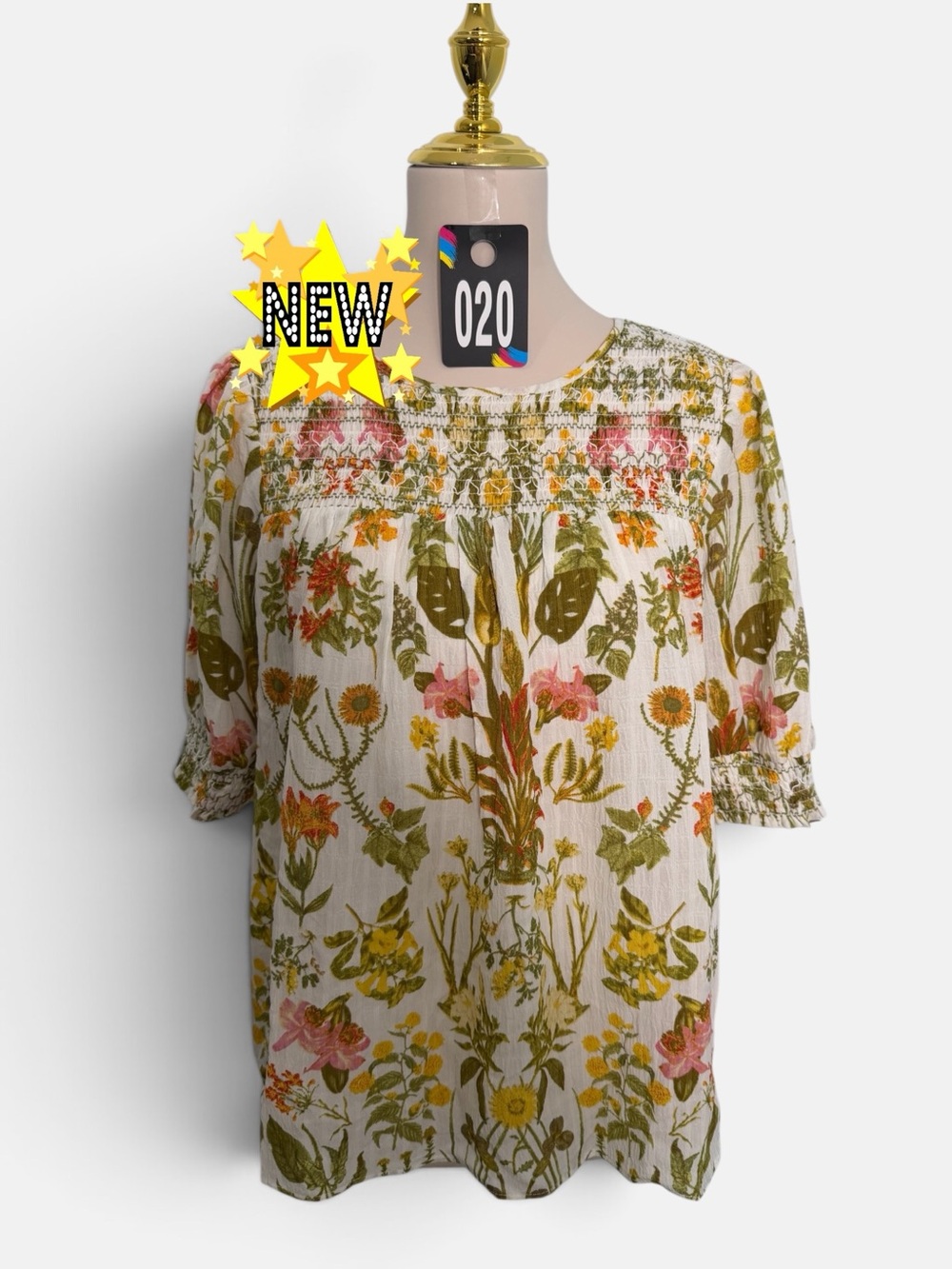 Rose and Olive Blouse #020